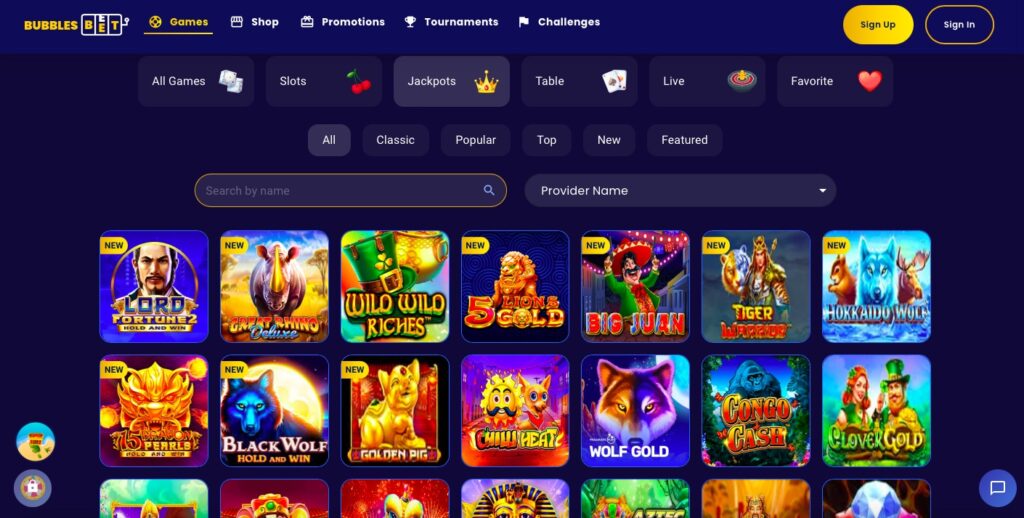 bubbles bet casino slots